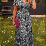 Sandra | Robe longue élégante à col en V
