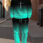 KZZ Men's casual  spring and autumn sports suit