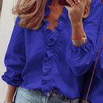Zeagoo Elegant Ruffle V-Neck Top for Women Cute Summer Casual 2026 | Under $40