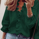 Zeagoo Elegant Ruffle V-Neck Top for Women Cute Summer Casual 2026 | Under $40