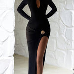 Zeagoo Elegant Metal Decor Bodycon Maxi Dress for Women Casual Beach Vacation Summer 2026