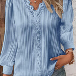 Zeagoo Women's Cute Lace Patchwork Long Sleeve Blouse for Women Elegant Date Night Party 2026 | Under $40