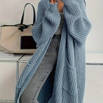 Zeagoo Women's Comfy Loose Fit Chunky Knit Long Cardigan
