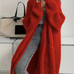 Zeagoo Women's Comfy Loose Fit Chunky Knit Long Cardigan