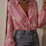 Zeagoo Elegant Floral Embroidered Long Sleeve Shirt for Women Casual Boho Summer Vacation 2026 | Under $40