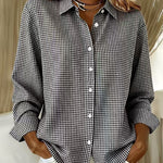 Comfortable Casual Plaid Long Sleeve Button Shirt