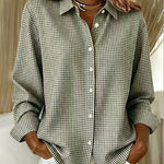 Comfortable Casual Plaid Long Sleeve Button Shirt