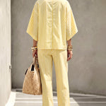Comfy Vertical Stripes 2-Piece Set