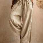 Comfy Loose Tassel Lace Wide-Leg Pants