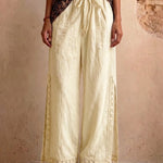 Comfy Loose Tassel Lace Wide-Leg Pants