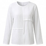 Effortless Textured Long Sleeve Top