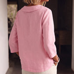French Style Wide Scoop Neck Casual Blouse