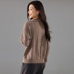 The Marlowe Zip Cashmere Sweater