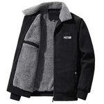 Men's Textured Sherpa Lined Jacket