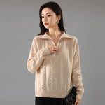 The Marlowe Zip Cashmere Sweater