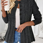 Women's Cable Knit Cinched Cardigan