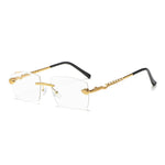 Magnus Sterling Rimless Sunglasses