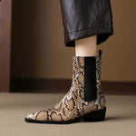 Aspen Snakeskin Leather Boots