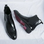 Belucio Leather Chelsea Boots