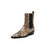 Aspen Snakeskin Leather Boots
