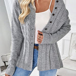 Women's Cable Knit Cinched Cardigan
