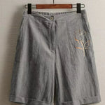 Women's High Waist Wide Leg Bermuda Shorts