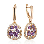 Royal Orchid Drop Earrings