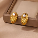 Belle Drop Gold Earrings