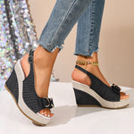 Camila Denim Wedges