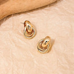 Geometric Knot Stud Earrings