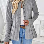 Women's Cable Knit Cinched Cardigan