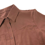 Women's Shirt Style Wide Leg Jumpsuit