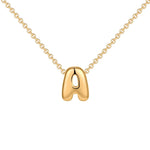 Initial Bubble Charm Necklace
