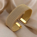 Valencia Gold Weave Bracelet