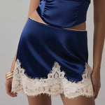 Allure Satin Lace Skirt