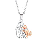 Woman and Cat | "Eternal Friendship" Necklace