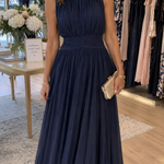 Iselle | Roxanne Ruched Waist Sleeveless Maxi Dress