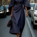 Maya™ | Chic Dress with Puff Sleeves