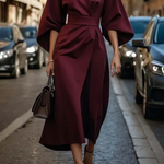 Maya™ | Chic Dress with Puff Sleeves