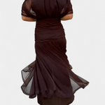 Camille | Robe drapée cache-cœur