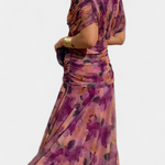 Camille | Robe drapée cache-cœur