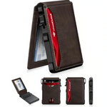Men’s Aluminium Pop-Up RFID Blocking Slim Bifold Wallet