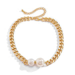 Margaux Pearl Chain Necklace