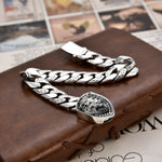 Crowned Guard Silver Bracelet