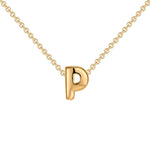 Initial Bubble Charm Necklace