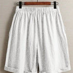 Women's High Waist Wide Leg Bermuda Shorts
