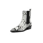 Aspen Snakeskin Leather Boots