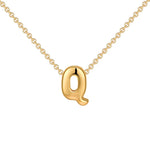 Initial Bubble Charm Necklace