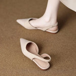Cina Leather Slingbacks