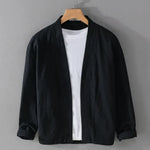 Men's Relaxed Open Front Kimono Jacket
